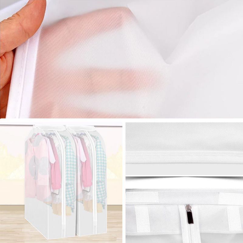 Hanging Clothes Cover Bag Dust Cover Closet Garment Dustproof Washable